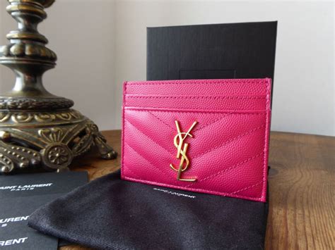 ysl card wallet pink|farfetch YSL wallet.